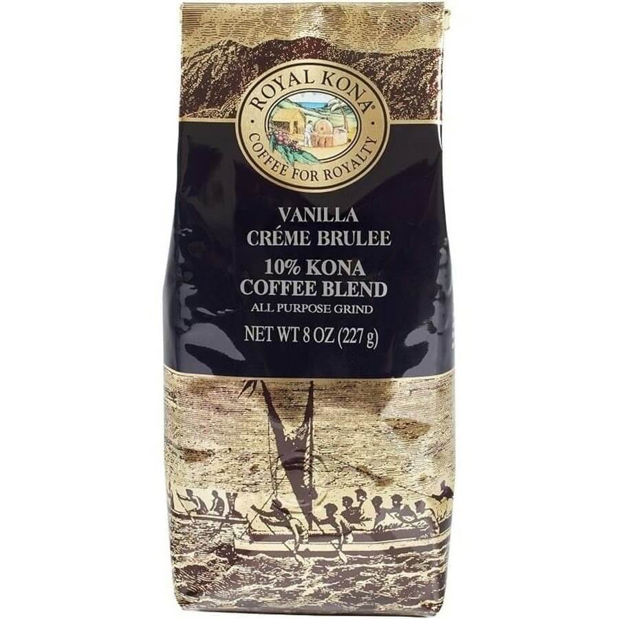 (ロイヤルコナコーヒー) バニラクリームブリュレ・10％コナコーヒーブレンド 227g