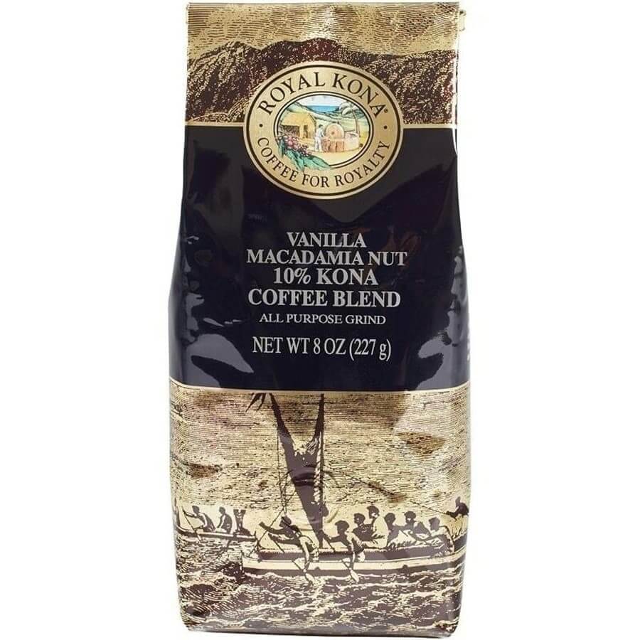 (ロイヤルコナコーヒー) バニラマカダミアナッツ・10％コナコーヒーブレンド 227g